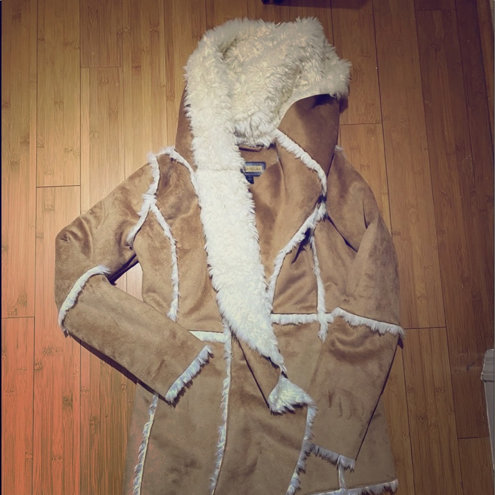Wilson’s hooded suede jacket originally $199